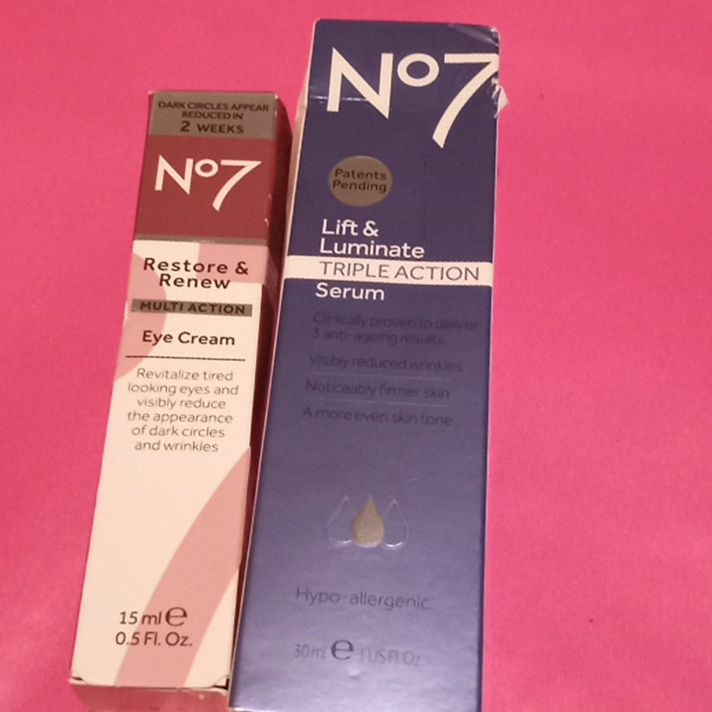 No7 serum and eye cream
